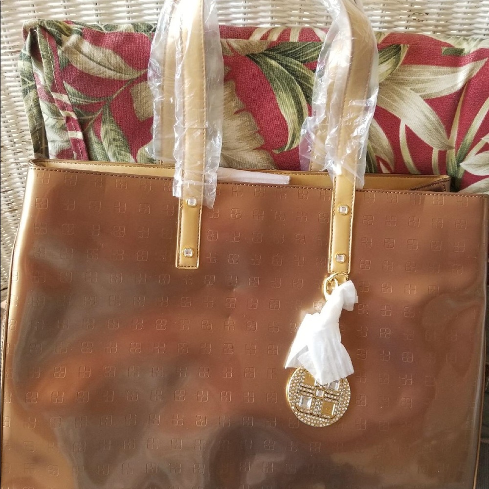 Gold IMAN Tote